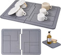 Large Stone Dish Drying Mat for Kitchen Counter, Detachable Water Absorbing by Dropereum