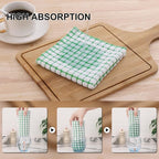 Kitinjoy Cotton 12 Pack Terry Kitchen Dish Cloths, 12 x 12 Inches Super Soft - Image 3