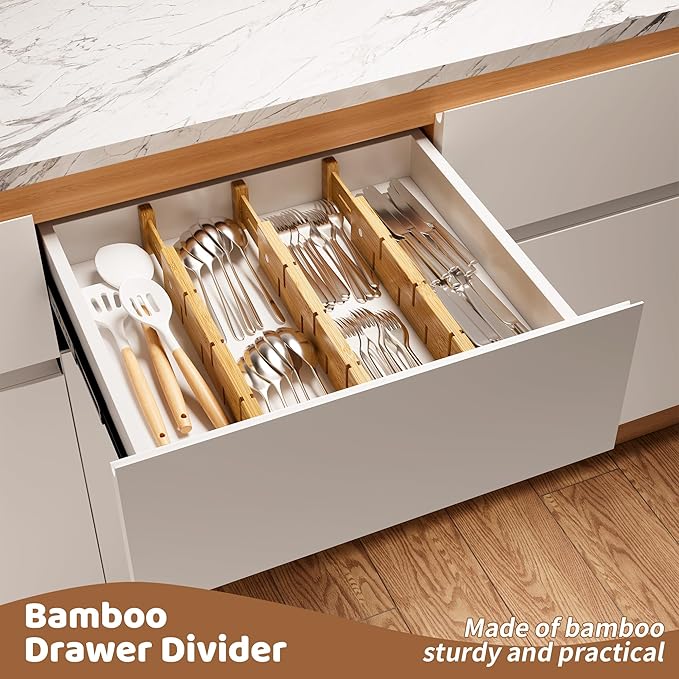 FILWH Bamboo Drawer Dividers - Image 6