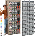Windyun 40 Over The Door Shoe Organizer, Large Mesh Pocket Hanging Shoe Rack by Windyun