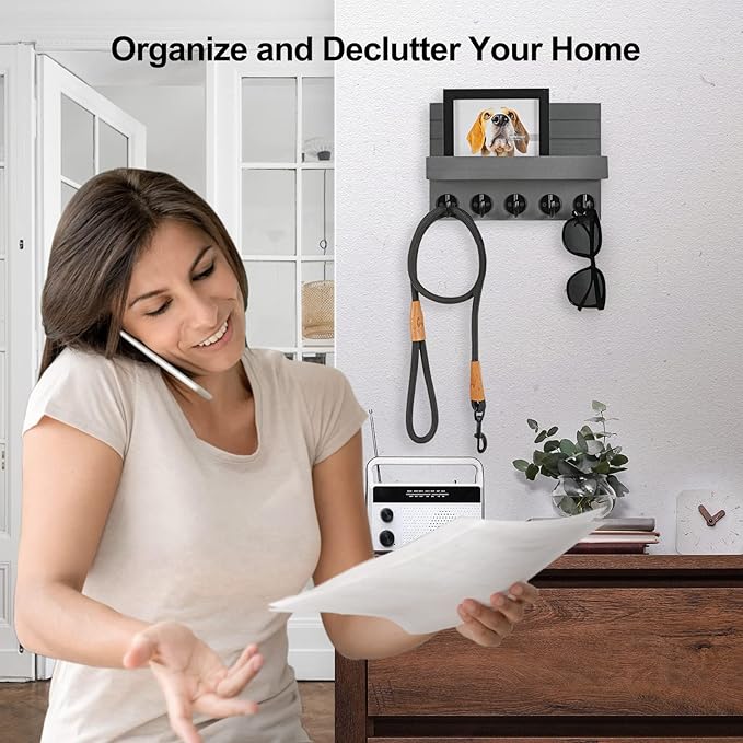 Key Holder for Wall, Decorative Key and Mail Holder - Image 6