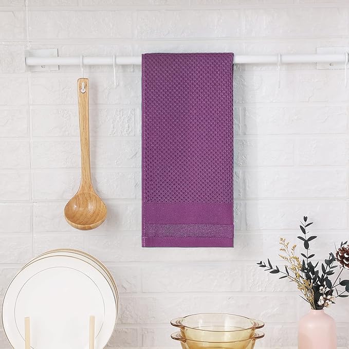 Homaxy 100% Cotton Waffle Weave Kitchen Towels, 13 x 28 Inches Super Absorbent - Image 7