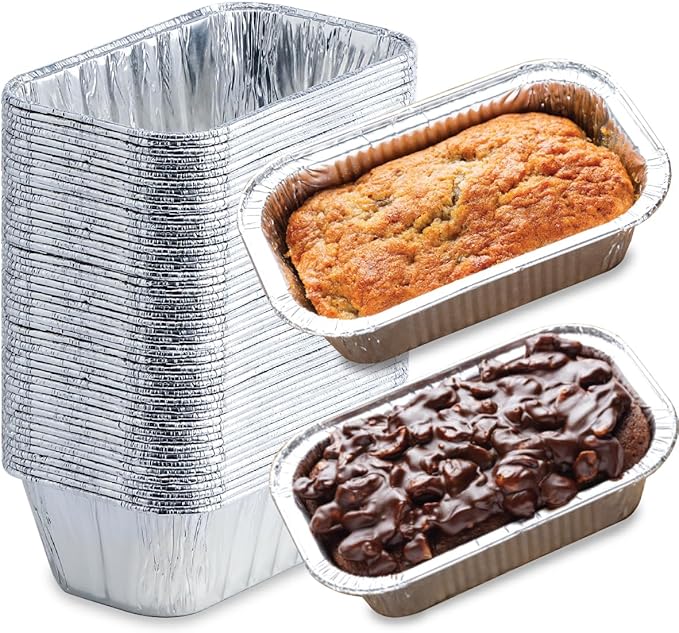 Spare Essentials 1 Lb Aluminum Foil Mini Loaf Pans by SpareEssentials