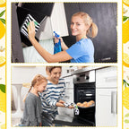 Bencailor 4 Pcs Lemon Kitchen Towels Lemonade Dish Towels Gnome Black and White - Image 2
