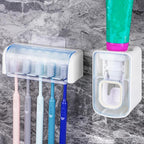 5 Slots Wall Mount Toothbrush Holder by LUEXBOX