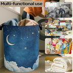 Starry Stars Moon Laundry Basket - Image 6