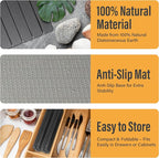 Large Foldable Stone Dish Drying Mat – Diatomaceous Earth, 2 Pack or 24"x16" - Image 6