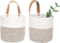 2pack Small Hanging Basket-Cotton Rope Wall Basket by RUIZHIXUAN