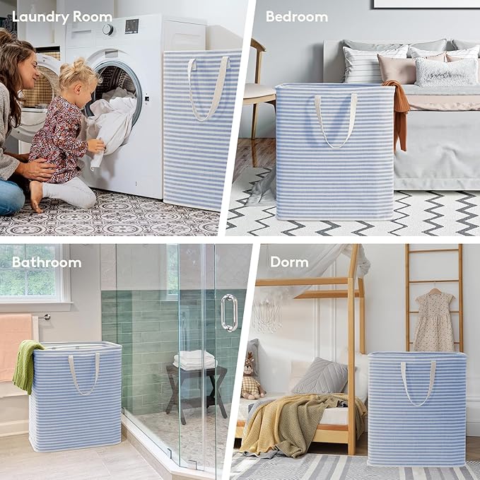 Lifewit 2 Pack Laundry Hamper Large Collapsible Laundry Baskets, Freestanding - Image 7