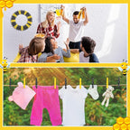 Weysat 120 Pcs Bee Festival Colored Clothes Pins 2.9 Wooden Funny Clothespins - Image 5