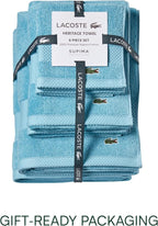 Lacoste Heritage Supima Cotton 6-Piece Towel Set, 2 Bath Towels, 2 Hand Towels - Image 5