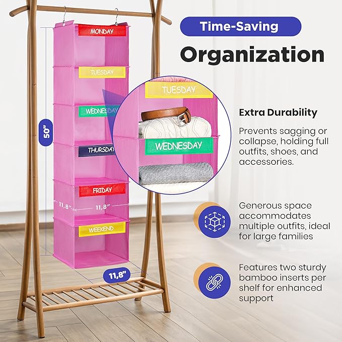 Handy Laundry Hanging Clothes Organizer - Image 2