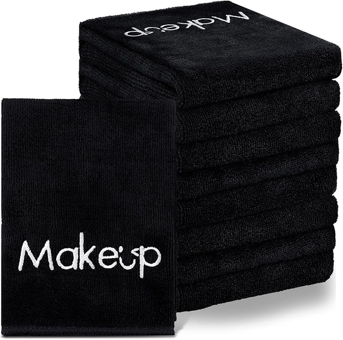 Shimeyao 20 Pack Makeup Towels Black Makeup Washcloths by Shimeyao