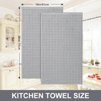 Homaxy Premium Cotton Kitchen Towels 16"x 28", Large Natural Ring Spun 390 GSM - Image 5