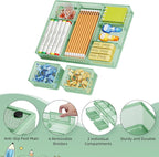 Marbrasse 3 Packs Desk Drawer Organizers, Metal Mesh Dividers - Image 4