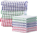Kitinjoy Cotton 12 Pack Kitchen Towels and Dishcloths Sets, 16 x 25 Inch & 12 X by Kitinjoy