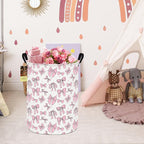 HUNRUNG Laundry Hamper, Large Canvas Fabric Lightweight Storage Basket Toy - Image 6