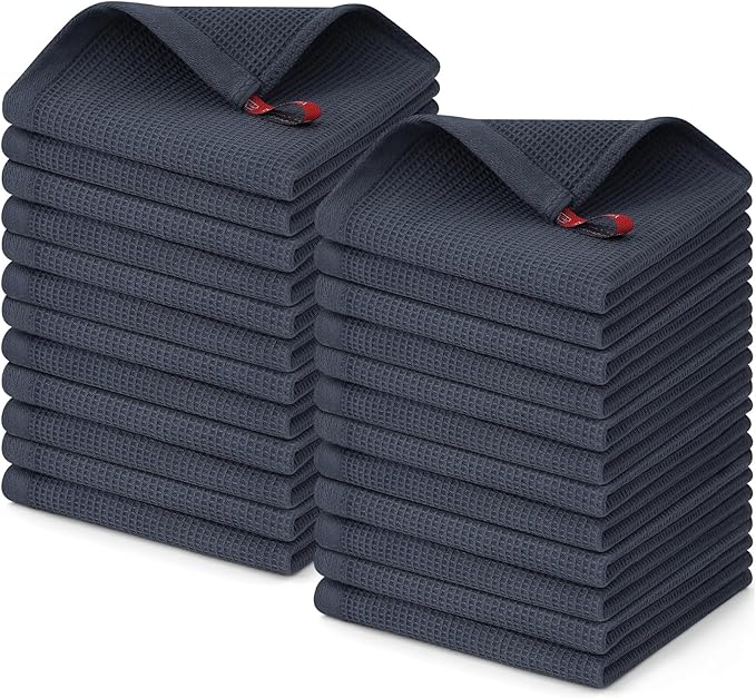 Homaxy 100% Cotton Waffle Weave Dish Cloths by Homaxy