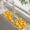 Halloween Pumpkin Bat Ghost Kitchen Sink Splash Guard Mat Absorbent Fast Drying by Unknown