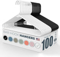 Neaties Plastic Hangers 100 Pack – Made in The USA – 6lb Capacity Standard by NeatiesHangers