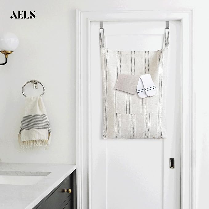 AELS Farmhouse Hanging Laundry Hamper - Image 6
