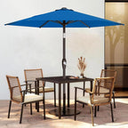 AreShark 7.5FT Patio Umbrella Table Market Umbrella with 6 Sturdy Ribs, Button Tilt/Crank Heavy-Duty Round Outdoor Umbrellas for Garden, Deck, Backyard,and Pool, Royal Blue - Image 2