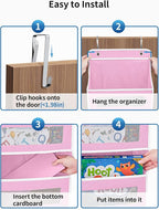 JARLINK Over The Door Organizer Storage, 5 Shelf Hanging Door Organizer - Image 7