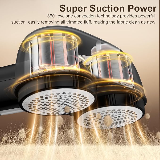 Fabric Shaver, Handzee Electric Lint Shaver, Dual Motor Sweater Shaver - Image 3