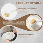 Dish Brush with Built-in Scraper - Image 3