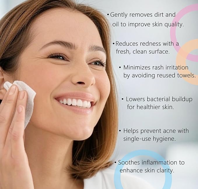 Disposable Face Towels, Biodegradable Dry Wipes - Image 3