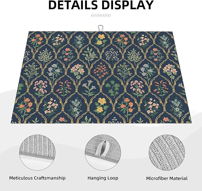 2Pcs Dish Drying Mats Faucet Mats Sets Large Size Coffee Mats Sink Faucet Mat - Image 5