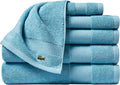Lacoste Heritage Supima Cotton 6-Piece Towel Set, 2 Bath Towels, 2 Hand Towels by LACOSTE