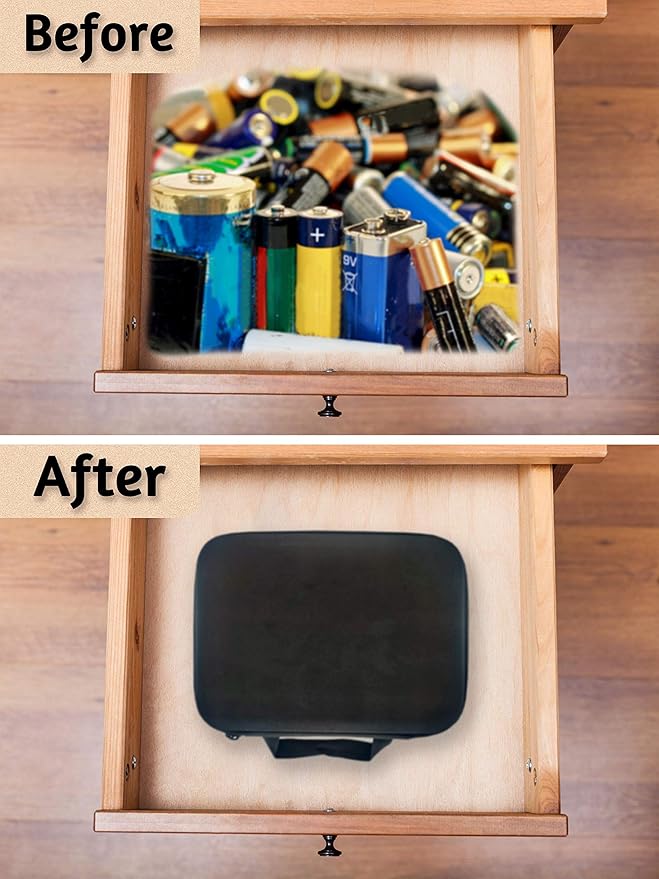 Battery Organizer Storage Bag, Safe Neat Shockproof Hard Portable Batteries Case - Image 6