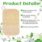 10 PCS Natural Sponges for Dishes, Loofah Dish Sponge for Kitchen Compostable - Image 3