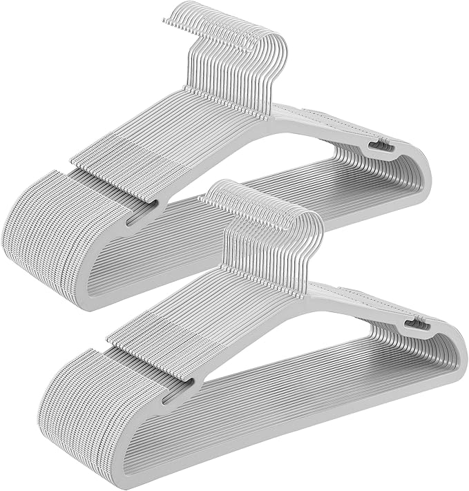 SONGMICS Clothes Hangers 50 Pack, Heavy-Duty Plastic Hangers, Coat Hangers by SONGMICSbySONGMICSHOME