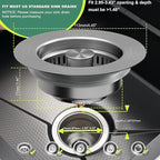 Sink Drain Strainer 3 in 1, 304 Stainless Steel Pop Up Sink Stopper, - Image 6