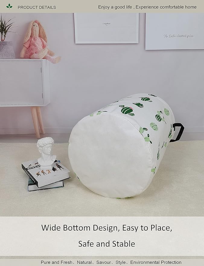 Round Fabric Storage Bin, Decorative Basket, Organizer Basket - Image 6