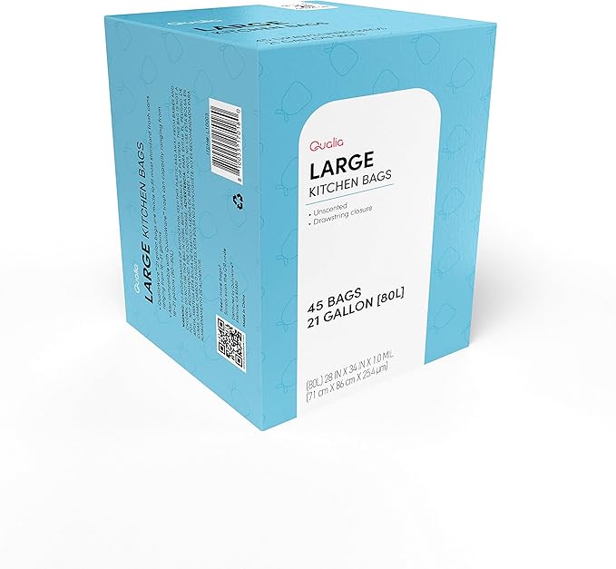 UNSCENTED 21 Gal / 80 Liter | Drawstring Closure Trash Bag | Heavy Duty By - Image 5