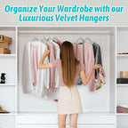 Premium Velvet Shirt Hangers 50 Pack, Space-Saving Non-Slip Felt Hanger - Image 7