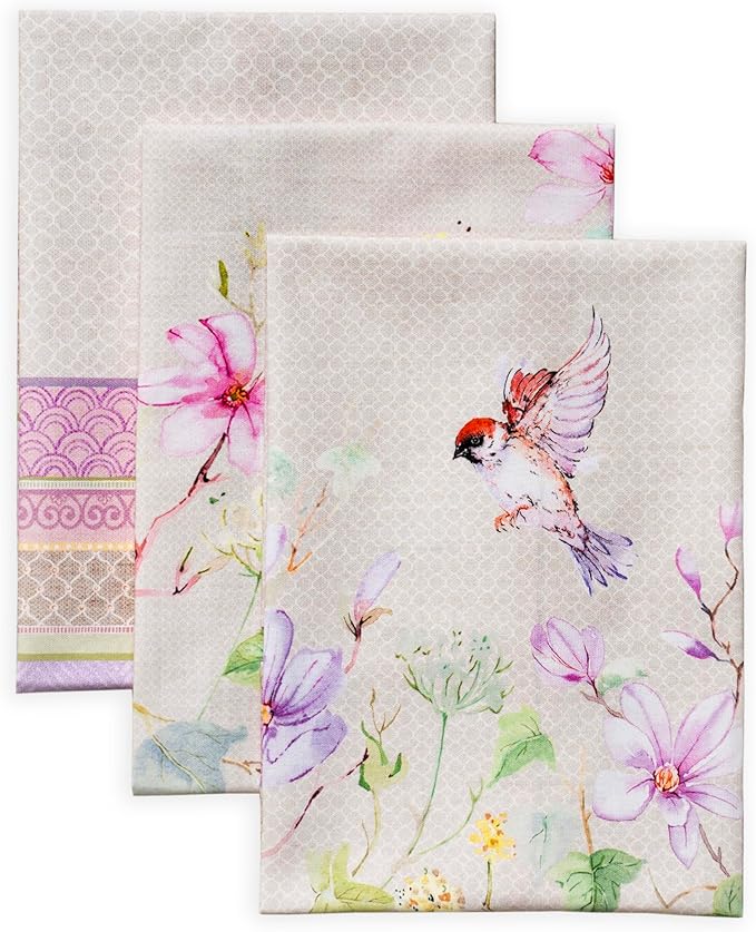Maison d' Hermine Kitchen Towels Set of 3 100% Cotton 27.50" x 20" Reusable by MaisondHermine