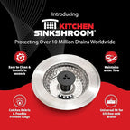 SinkShroom Revolutionary Clog-Free Sink Strainer Basket, Stainless Steel - Image 2