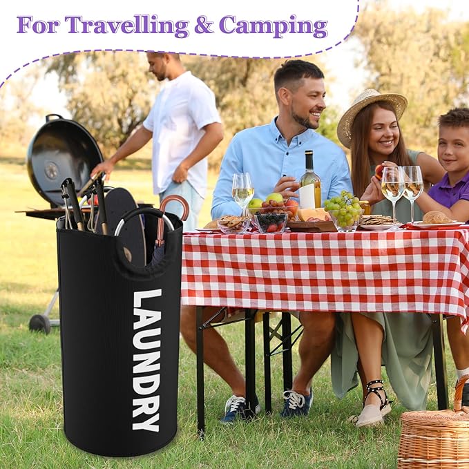 3Pack Folding Clothes Hamper - Image 9