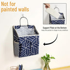 2pcs Wall Hanging Storage Bag, Small Door Closet Linen Fabric Pockets Organizer - Image 6