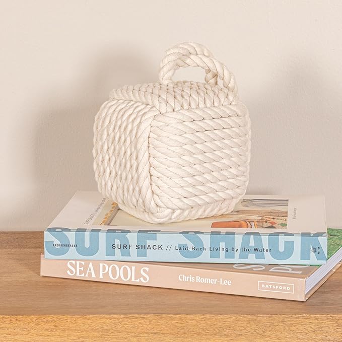 Creative Co-Op Nautical Rope Knot Decorative Cotton Door Stop - Image 6