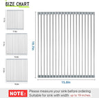 Roll Up Dish Drying Rack, 19.7" x 15.8" Over The Sink Dish Drying Rack - Image 2