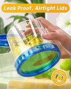 6 Pack-24 oz Freezer Storage Containers, Plastic Food Storage Containers - Image 6