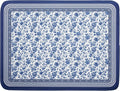 Blue Floral Branches Dish Drying Mat by Kawani