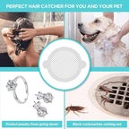 50 Pack Disposable Shower Drain Hair Catcher Mesh Stickers - Image 3