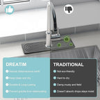 Faucet Mat for Kitchen Sink, Diatomite Fast Drying Stone Sink Tray, Super - Image 6