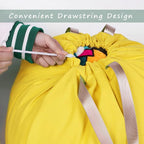 Cotton Canvas Laundry Bag with Handles & Drawstring Straps, Heavy Duty Extra - Image 3